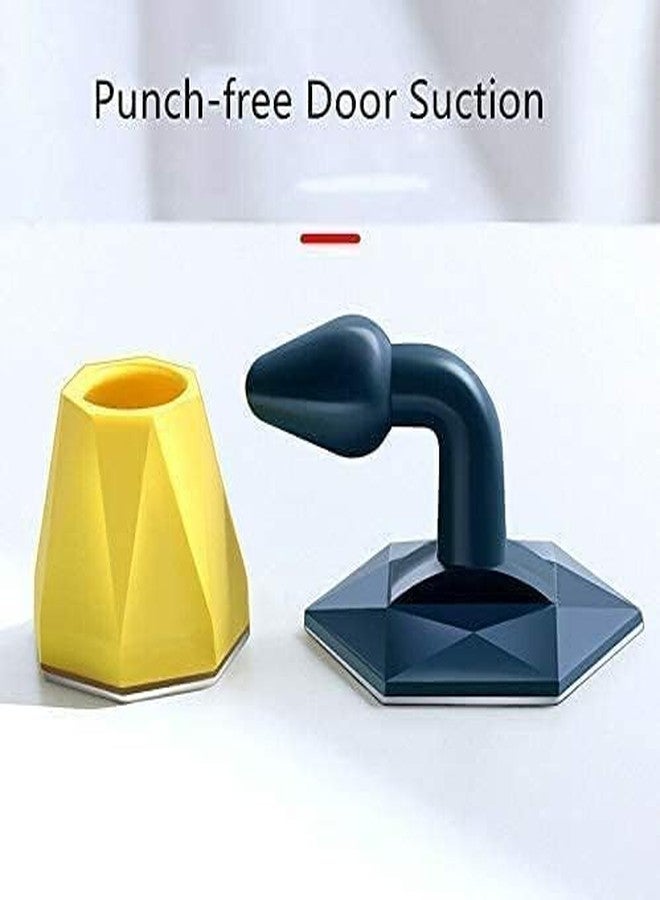NOMAZO Door Stopper Floor Holder Anti-Collision Door Bumper Strip Rubber Doorstop Wedge with 3M Double-Sided Tape | Hidden Sticker Floor Mounted Door Stopper Multicolor - Image 5